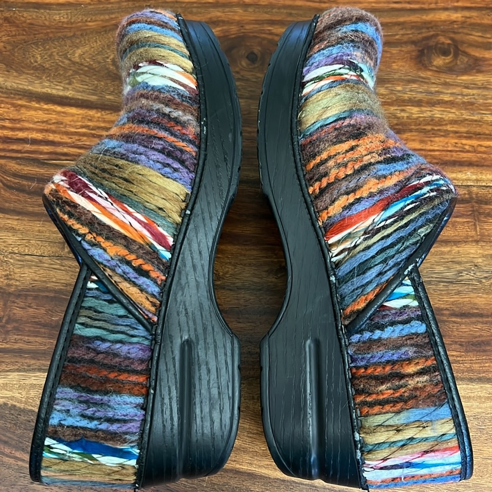 Dansko Professional Coated‎ Wool Yarn Multicolor Clogs EU 37